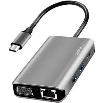 LogiLink dokstacija LogiLink USB 3.2 Gen 1 USB-C 7-Port UA0410