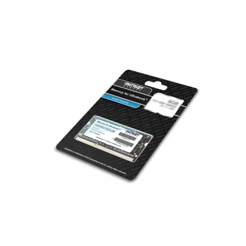 Klēpjdatora atmiņa PATRIOT 8GB DDR3 1600MHz 204-pin SO-DIMM 1.35V