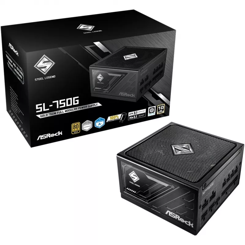 Barošanas bloks ASRock STEEL LEGEND 750W 80 Plus Gold