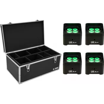 LED kopņu lukturu komplekts EUROLITE TL-4 4gab. ar transportēšanas koferi