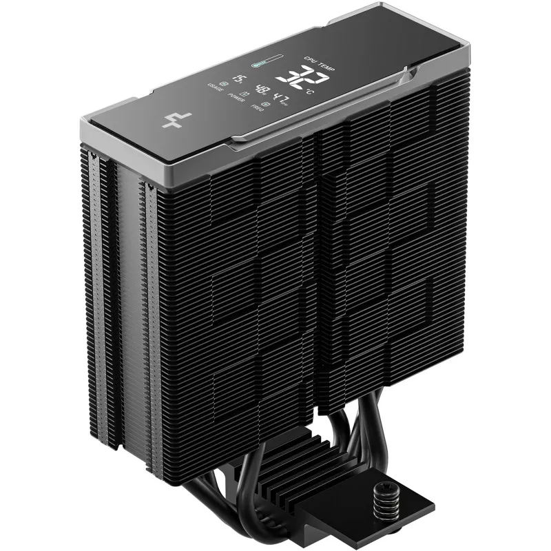 Procesora gaisa dzesētājs DeepCool AK400 G2 Digital NYX — 120 mm ventilators, maks. gaisa spiediens 3,33 mmH2O, 92×132×156 mm, melns