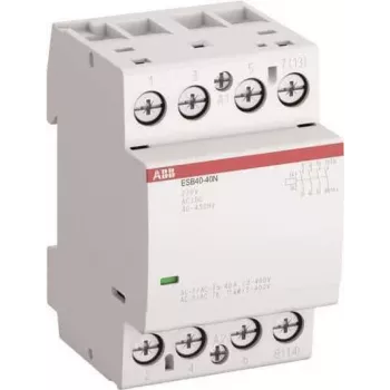ABB ESB40-40N-06 instalācijas kontaktors 4 NO/0 NC, 230 V maiņstrāva/līdzstrāva (1SAE341111R0640)