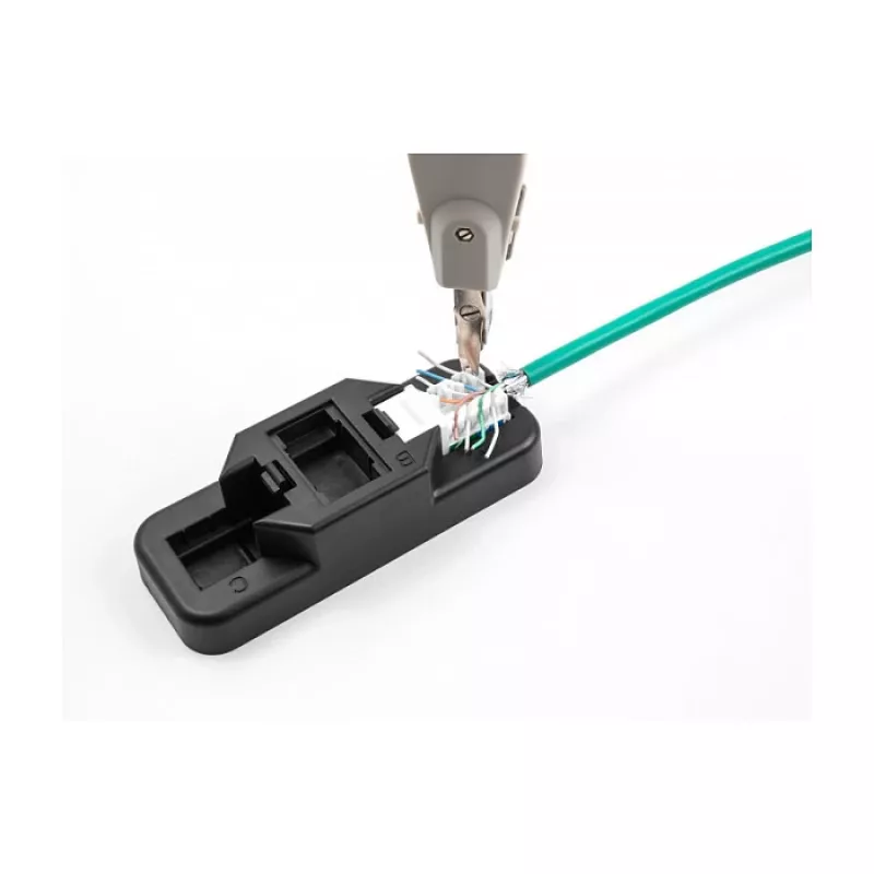 DeLOCK Keystone LSA komplekts RJ45 RJ11 Cat.6 melns klipšu turētājs
