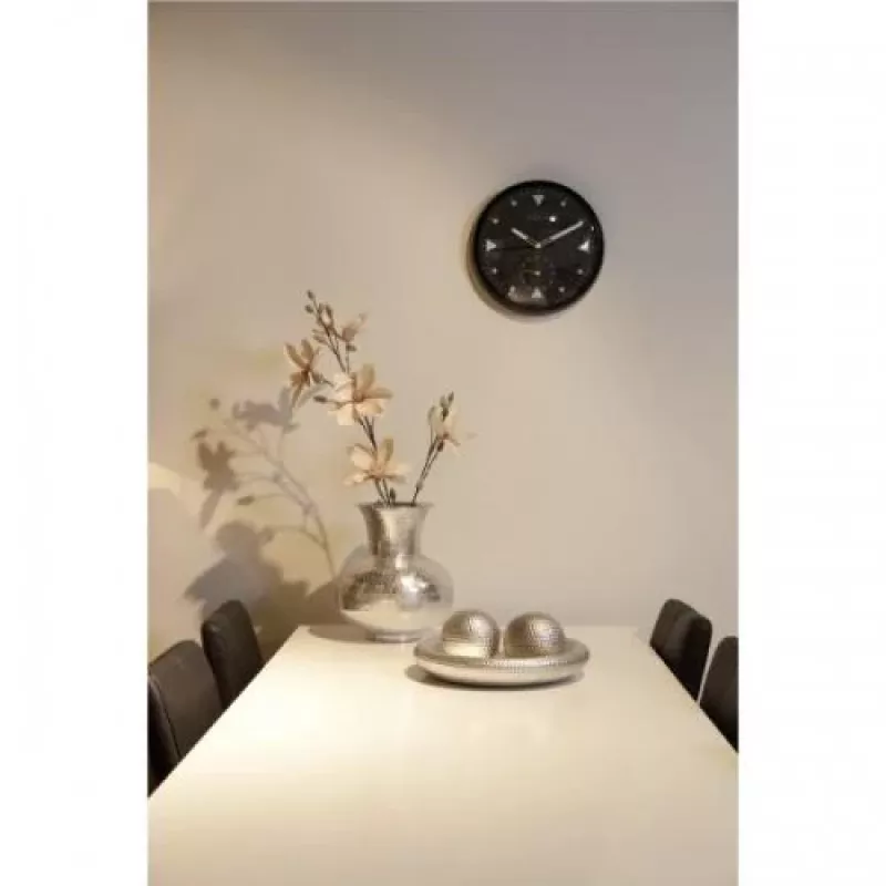 NeXtime klok 3049 Serious Black, Ø32 cm, sienas, melns