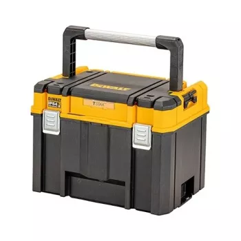 Instrumentu kaste DeWalt DWST83343-1 — alumīnijs/plastmasa, ūdensnecaurlaidīga, verams vāks, bloķējama, 1 nodalījums, 440×333×323 mm