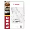 Virtuves svari Beper P102BIL004 - digitālie, 5 kg, 1 g, balts marmors