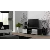 Cama TV statīvs SOHO 140 melns/balts glancēts
