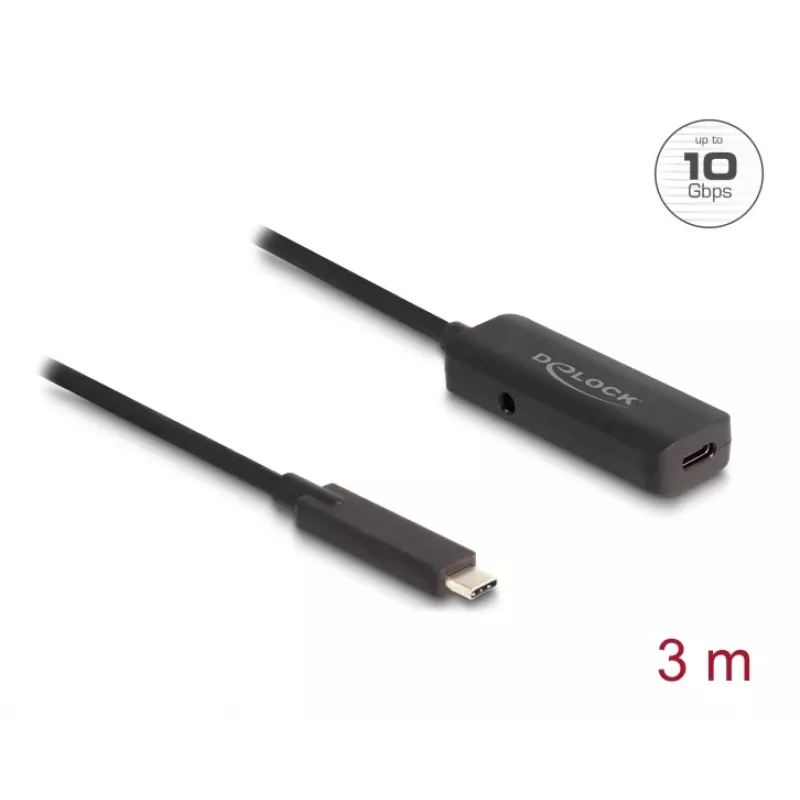 USB kabelis DeLOCK 80027 3m USB C melns