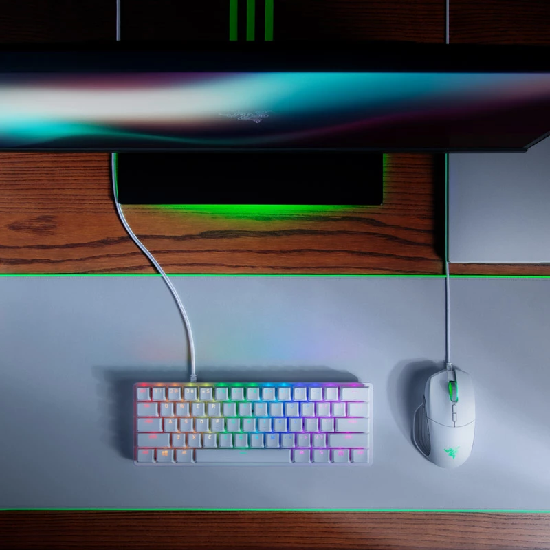 Razer Huntsman Mini tastatūra spēlēm USB QWERTY angļu balta