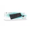 Logitech Wireless Combo MK270 - tastatūras un peles komplekts - bezvadu - 2,4 GHz - franču (920-004510)