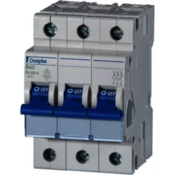 DOEPKE Strāvas slēdzis B16A DLS-6H-B16-3-6-KA 6kA 3-polu 400V B raksturlīkne DLS-6H-B16-3-6-KA (09914113)