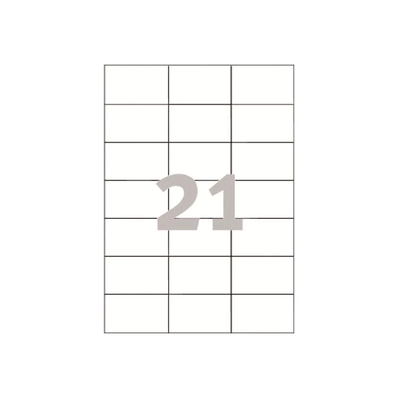 Avery - Etiķetes - Baltas - 42,3 X 70 Mm 2100 etiķetes (100 loksnes X 21) (3652)
