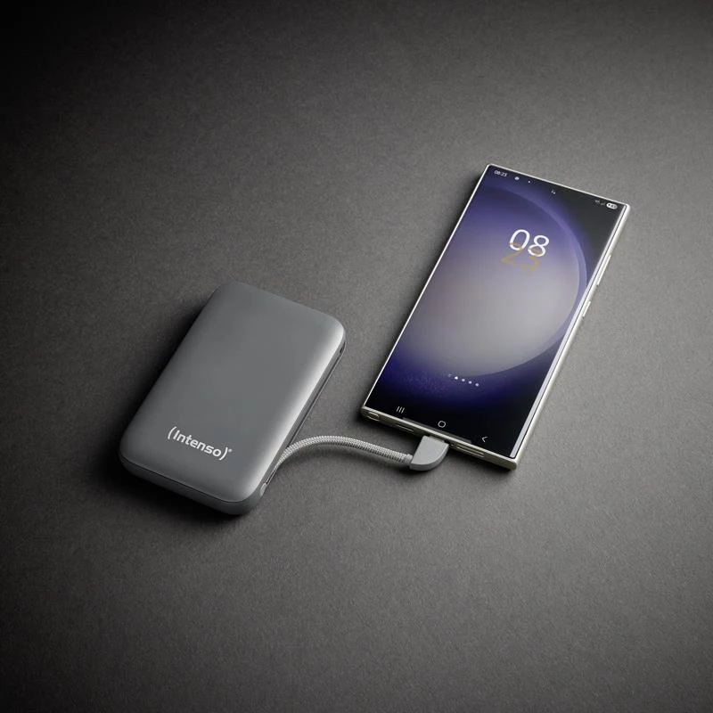 Ārējais akumulators USB 10000MAH/pelēka S10000 7333034 Intenso