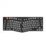 Mehāniskā bezvadu tastatūra Keychron K15M-A1 — melna ar RGB fona apgaismojumu, mehāniskiem slēdžiem, bezvadu savienojamību