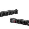 Qoltec Alumīnija PDU RACK | 16A | 16 x Schuko | Vertikāls | 1.8m