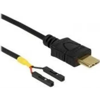 USB kabelis DeLOCK 85473 0,5 m USB C Melns