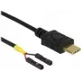 USB kabelis DeLOCK 85473 0,5 m USB C Melns