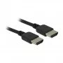 HDMI kabelis DeLOCK 85216 1,5 m, spraudnis-svižs, melns