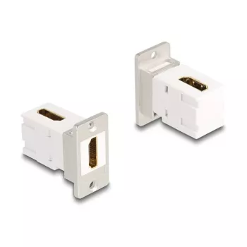 DeLOCK pieslēgvietas modulis 67167 Plakans Leņķa HDMI Sudraba Balts