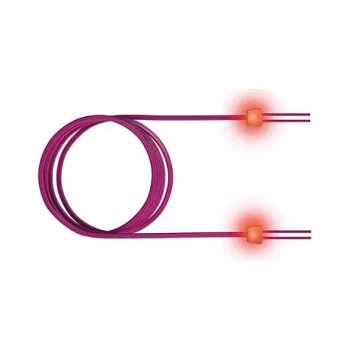 ZVK GmbH EasyLan FO LED Patch Cord Premium, Duplex - komutācijas kabelis - LC Multi-Mode (V) uz LC Multi-Mode (V) - 1 m - optiskā šķiedra - Duplex - 50/125 mikrometrs - OM4 - viršu violets, R