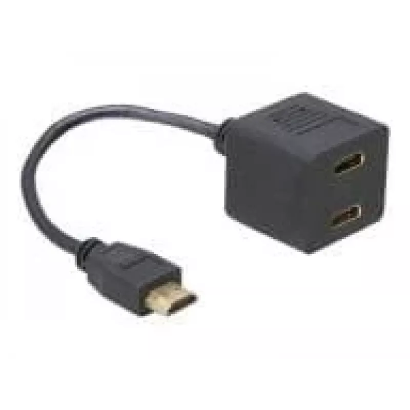 HDMI Adapteris DeLOCK 65056 0,2 m vīrišķais uz 2x sievišķo