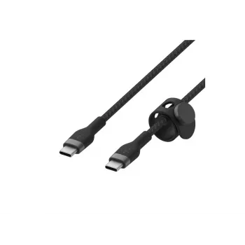 Kabelis BoostCharge USB-C/USB-C pīts silikons 2 m, melns