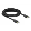 Delock - DisplayPort kabelis - DisplayPort (V) uz DisplayPort (V) - DisplayPort 2.0 - 2.0 m - Atbalsta 10K 60 Hz (10 240 x 4320) - Melns (80262)
