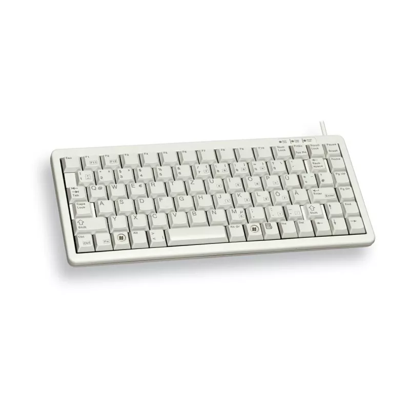 CHERRY Compact G84-4100, gaiši pelēka, CH klaviatūra USB + PS/2