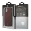 Mercedes MEHCP13SPSQRE iPhone 13 mini 5,4 sarkans/sarkans cietais vāciņš Ādas zvaigžņu raksts