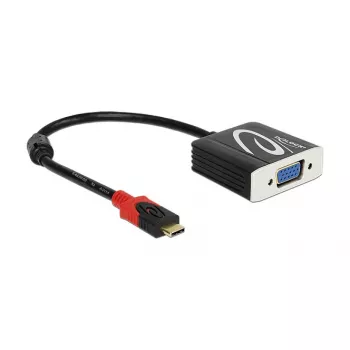 Video kabeļa adapteris DeLOCK 62994 USB Type-C uz VGA 0.2m melns
