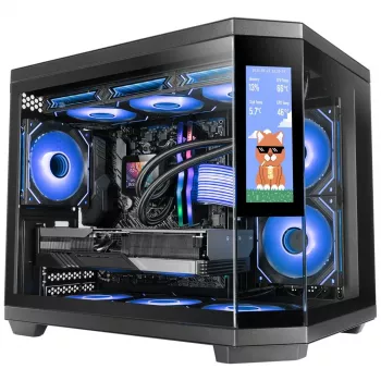 Mars Gaming MC3TCORELCDM datora korpuss Mini Tower melns