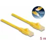 Tīkla kabelis DeLOCK RJ45 Cat.6A U/UTP 5 m dzeltens
