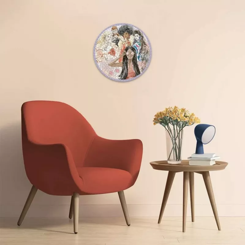 Puzle “Ravensburger Barbie – Global Style Icon Since 1959”, 500 gabaliņi, apaļa
