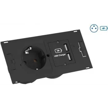 BACHMANN DUE komplekts 1xDUE UTE+USB lādētājs 1xT-sadalītājs GST18 2m GST18