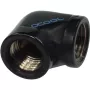 Alphacool HF L-savienotājs G1/4 iekšējā vītne uz G1/4 iekšējā vītne - Deep Melns (17042)
