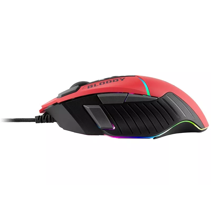 Spēļu pele A4Tech Bloody W95Max — labrocīga, vadu USB, 12000 DPI, 1 ms, 250 ips, 50M klikšķi, 146 g