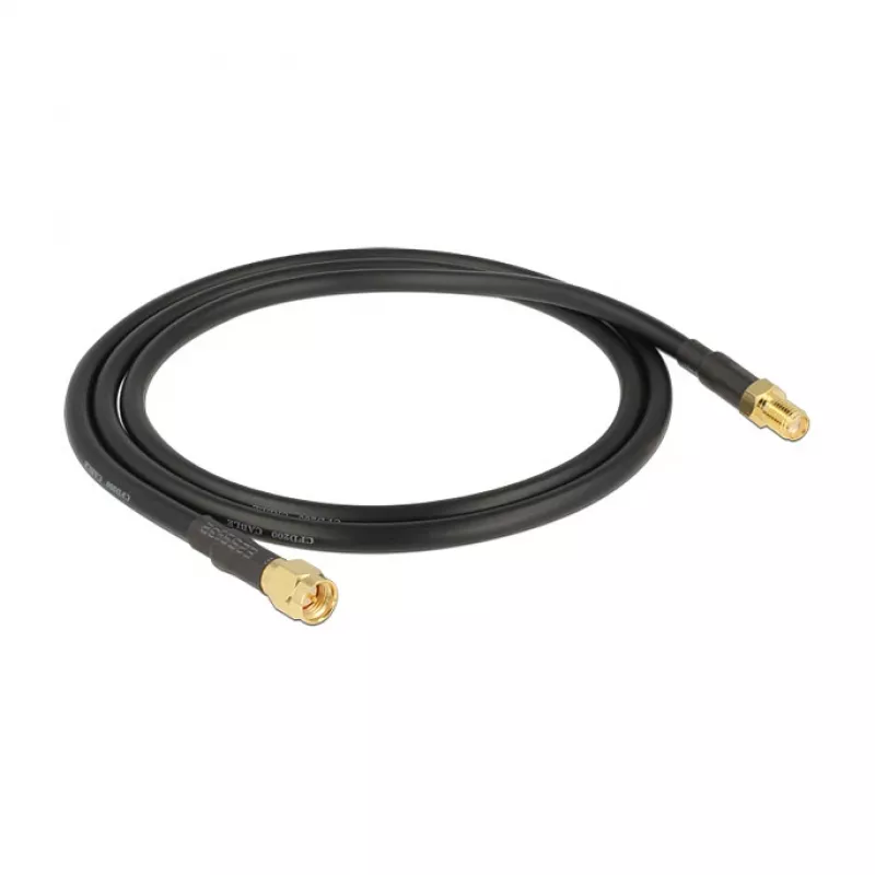 Koaksiālais kabelis DeLOCK 88930 0,9m SMA Melns