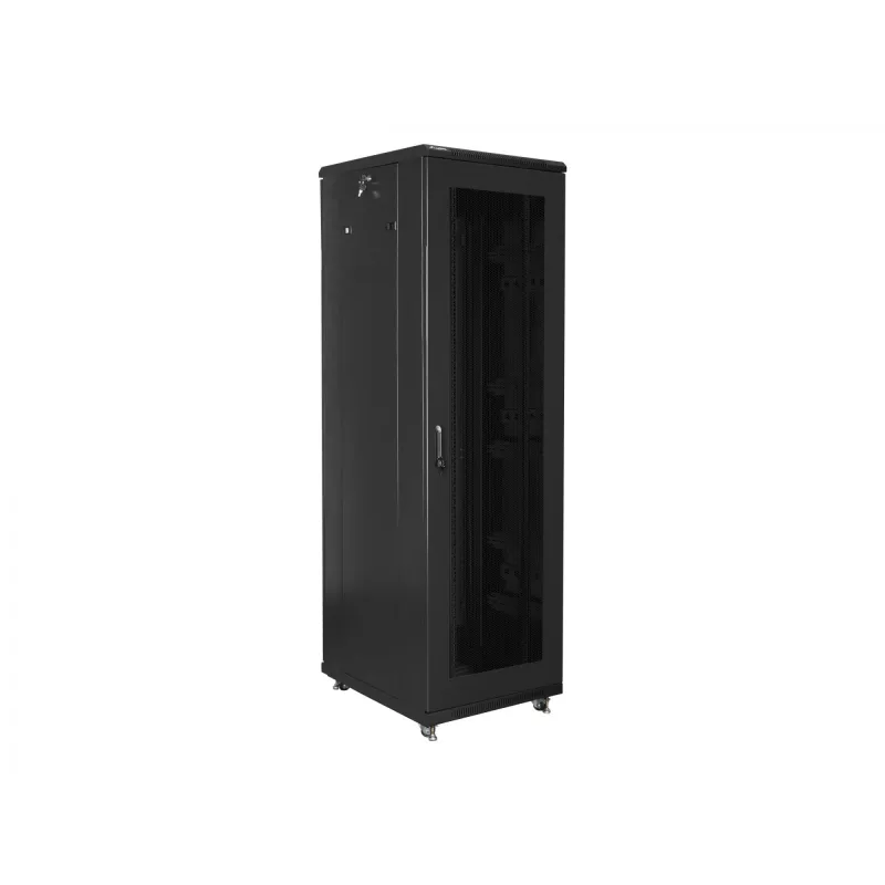 Brīvi stāvošs rack skapis LANBERG FF01-6842-23B 42U, 800 mm dziļums, 600 mm platums, 95 kg, IP20, melns