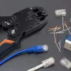 RJ45 modulārais savienotājs QOLTEC 54556 CAT6 FTP, sudraba, 18×22×11 mm, iepakojumā 100 gab.