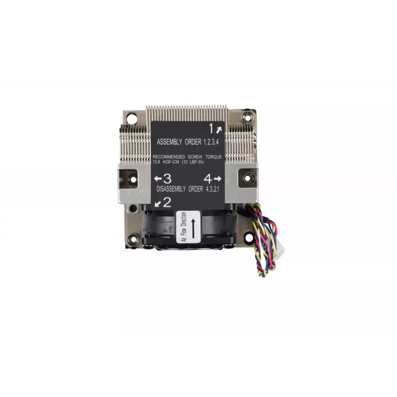 Supermicro SNK-P0068AP4 datora dzesēšanas sistēma Procesora gaisa dzesētājs 6 cm melns, niķelis