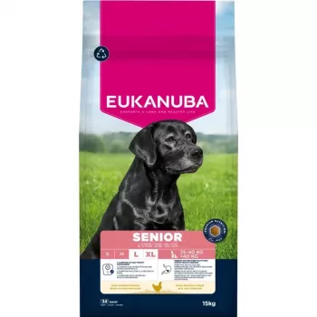 EUKANUBA Senior Large Breeds Chicken sausā suņu barība 15 kg