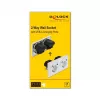 Delock sienas kontaktligzda ar 2 ligzdām un 4 USB pieslēgvietām, 2 x 2,8 A