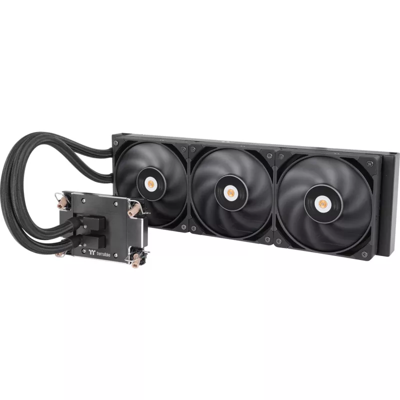Viss vienā šķidruma CPU dzesētājs THERMALTAKE AW420 ar 420 mm radiatoru un RGB ventilatoriem