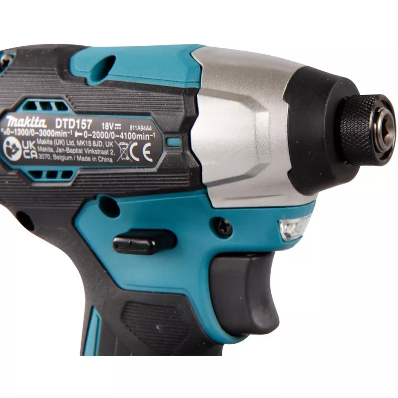 Makita DTD157Z trieciena uzgriežņatslēga 1/4 inch 3000 apgr./min 140 N⋅m melna, zaļa 18 V