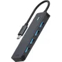 Rapoo USB-C centrmezgls, USB-C uz USB-A, pelēks (00217695)