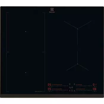 Indukcijas plīts virsma Electrolux EIS67453 60 cm, 4 zonu stikla keramikas plīts, 7350 W, Bridge & Hob²Hood