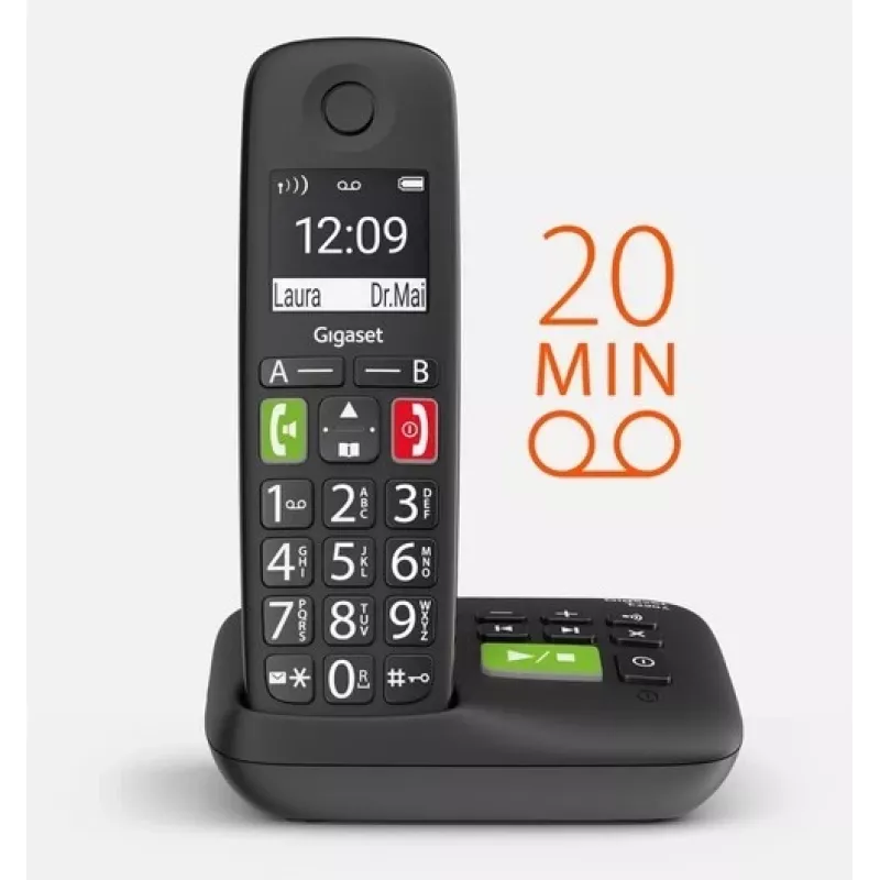 Gigaset E290A bezvadu telefons ar digitālo atbildētāju