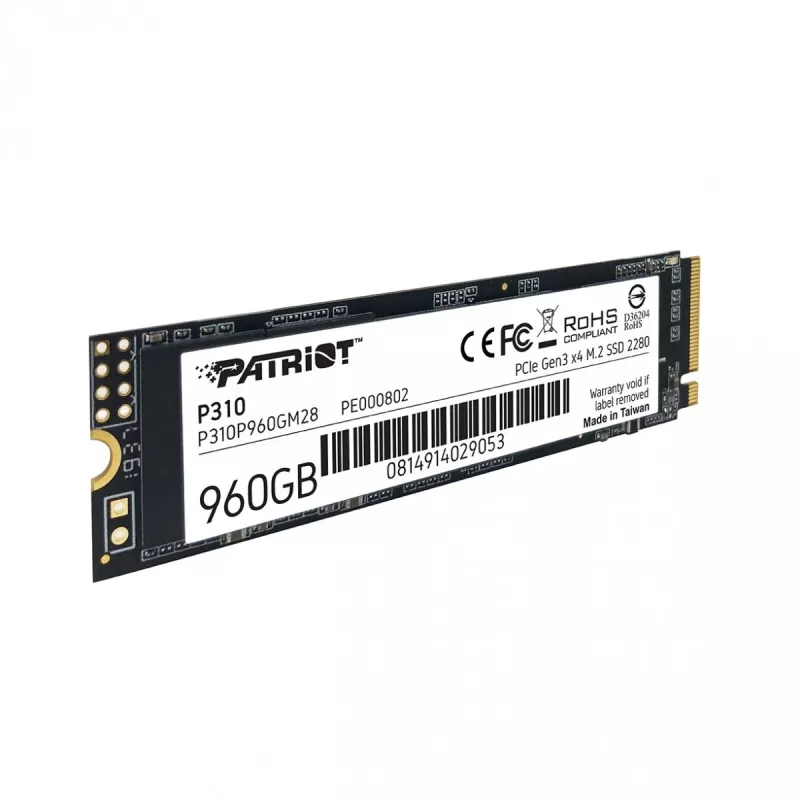 SSD disks Patriot Memory 960GB M.2 PCI Express 4.0 NVMe P310P960GM28