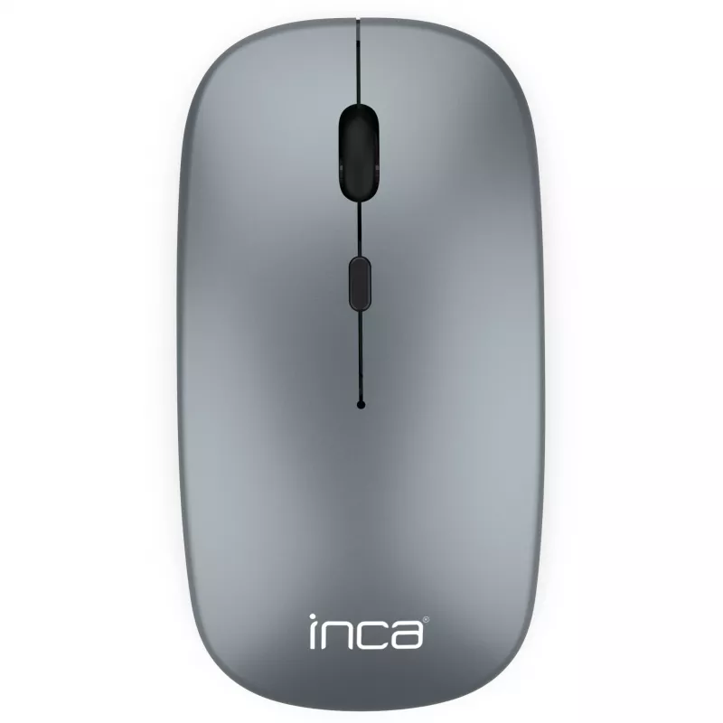INCA IBK-572BT bezvadu tastatūras un peles komplekts, pelēkā krāsā