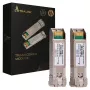 Extralink SFP+ 10G 2-pack | SFP+ modulis | 10 Gbps, LC/UPC, 1310 nm, 10 km, vienmoda, DOM